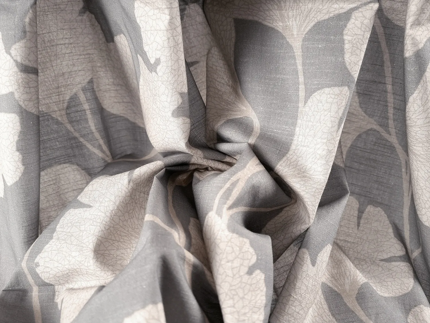 Verhot - Puuvillaverhot Abril (harmaa/beige)