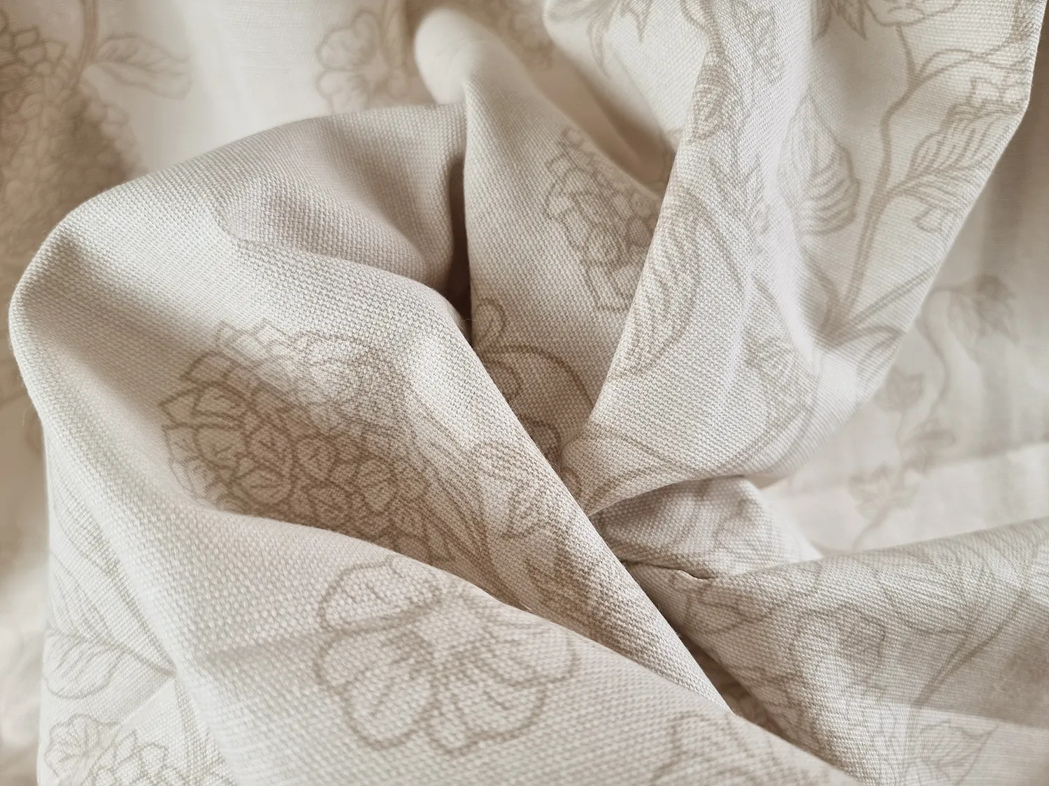 Verhot - Puuvillaverhot Minna (beige)