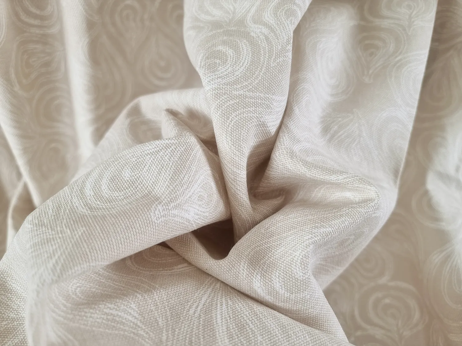 Verhot - Puuvillaverhot Merja (beige)
