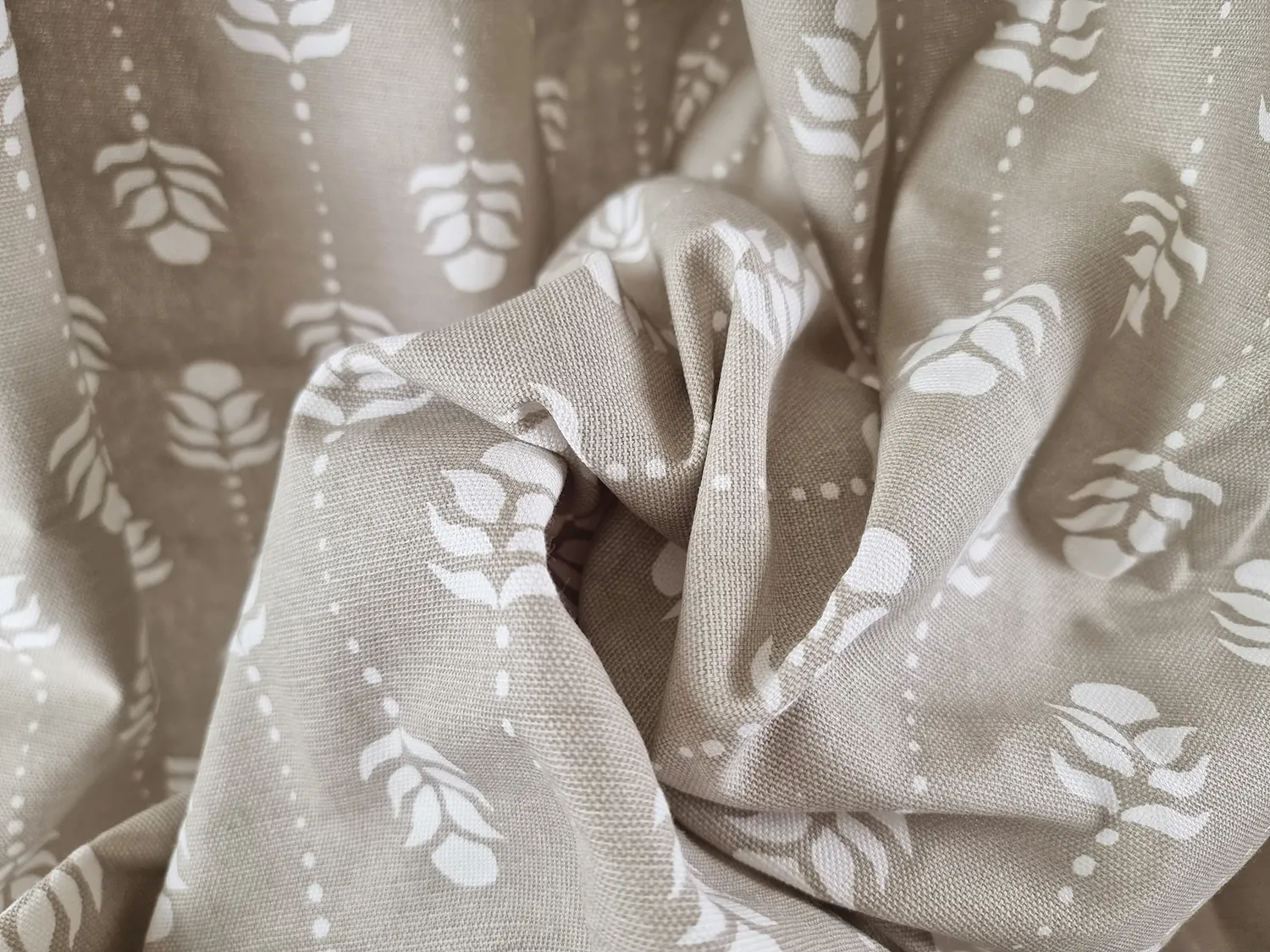 Verhot - Puuvillaverhot Sari (beige)