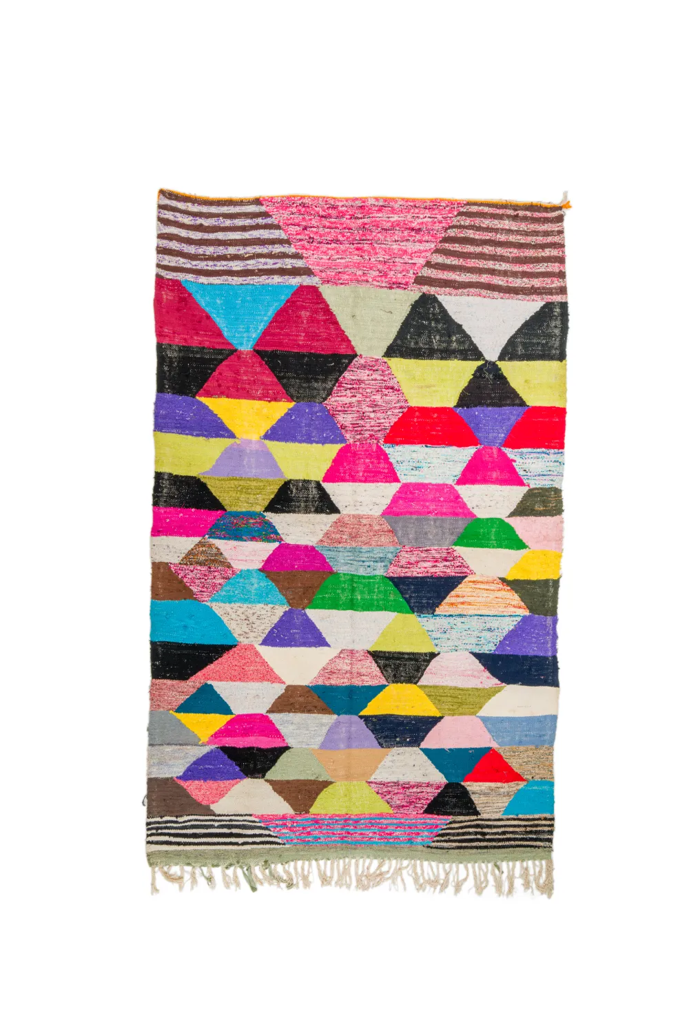 Marokkolainen Kilim matto Boucherouite 165 x 265 cm