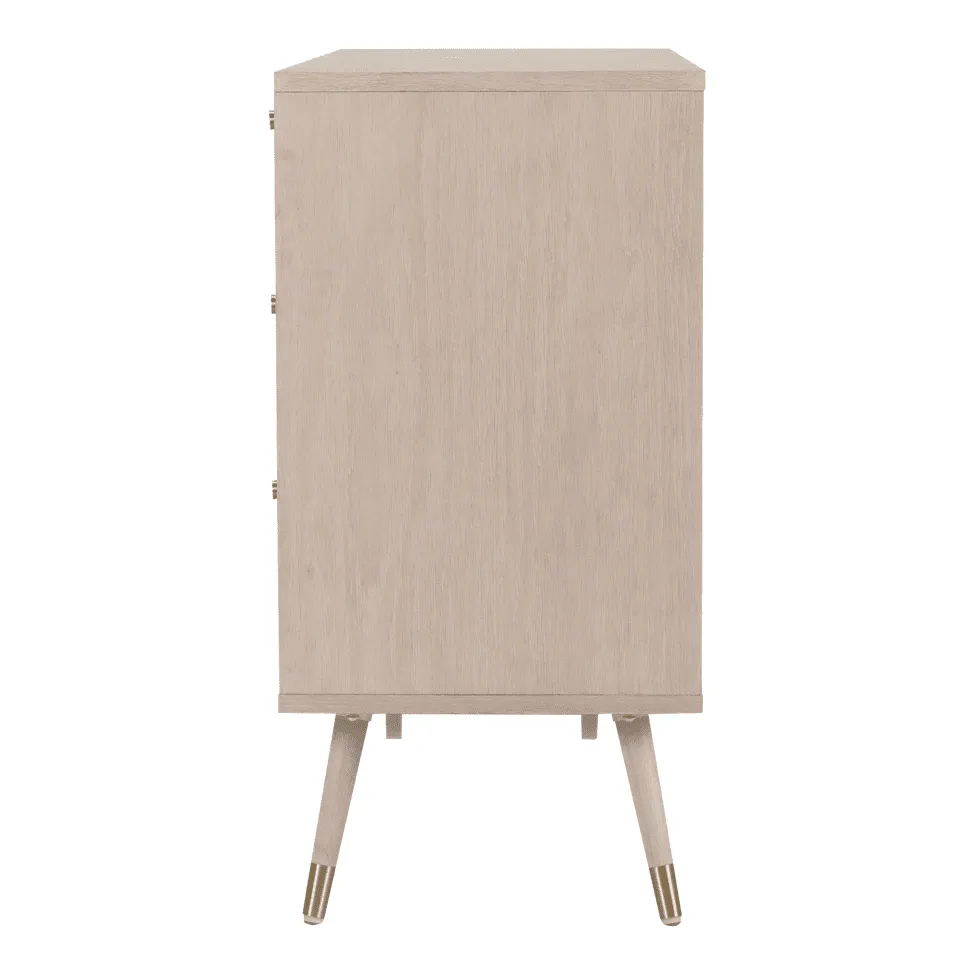 Pukeutuja - Prime - 6 lådor (valkotammi)