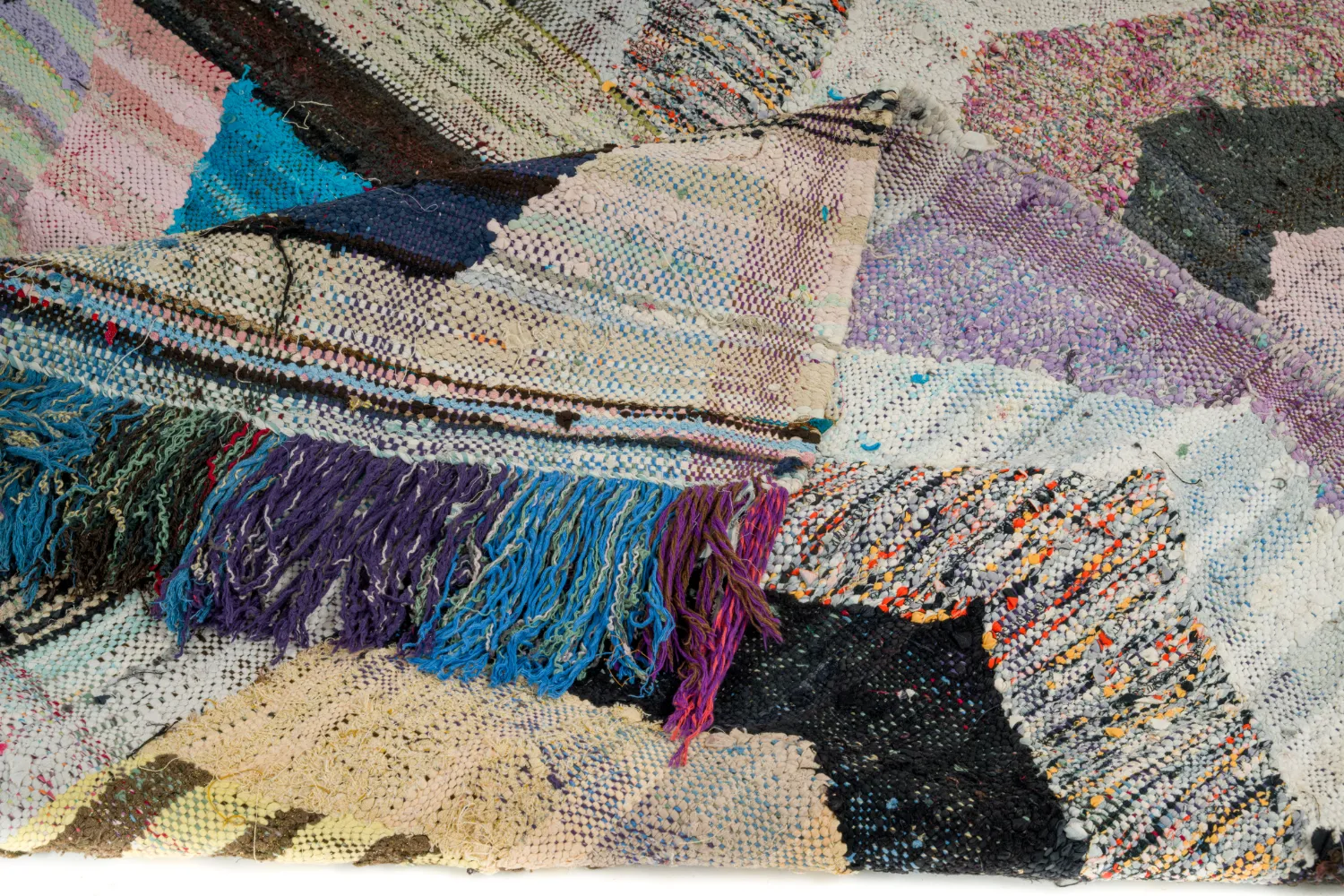 Marokkolainen Kilim matto Boucherouite 155 x 305 cm