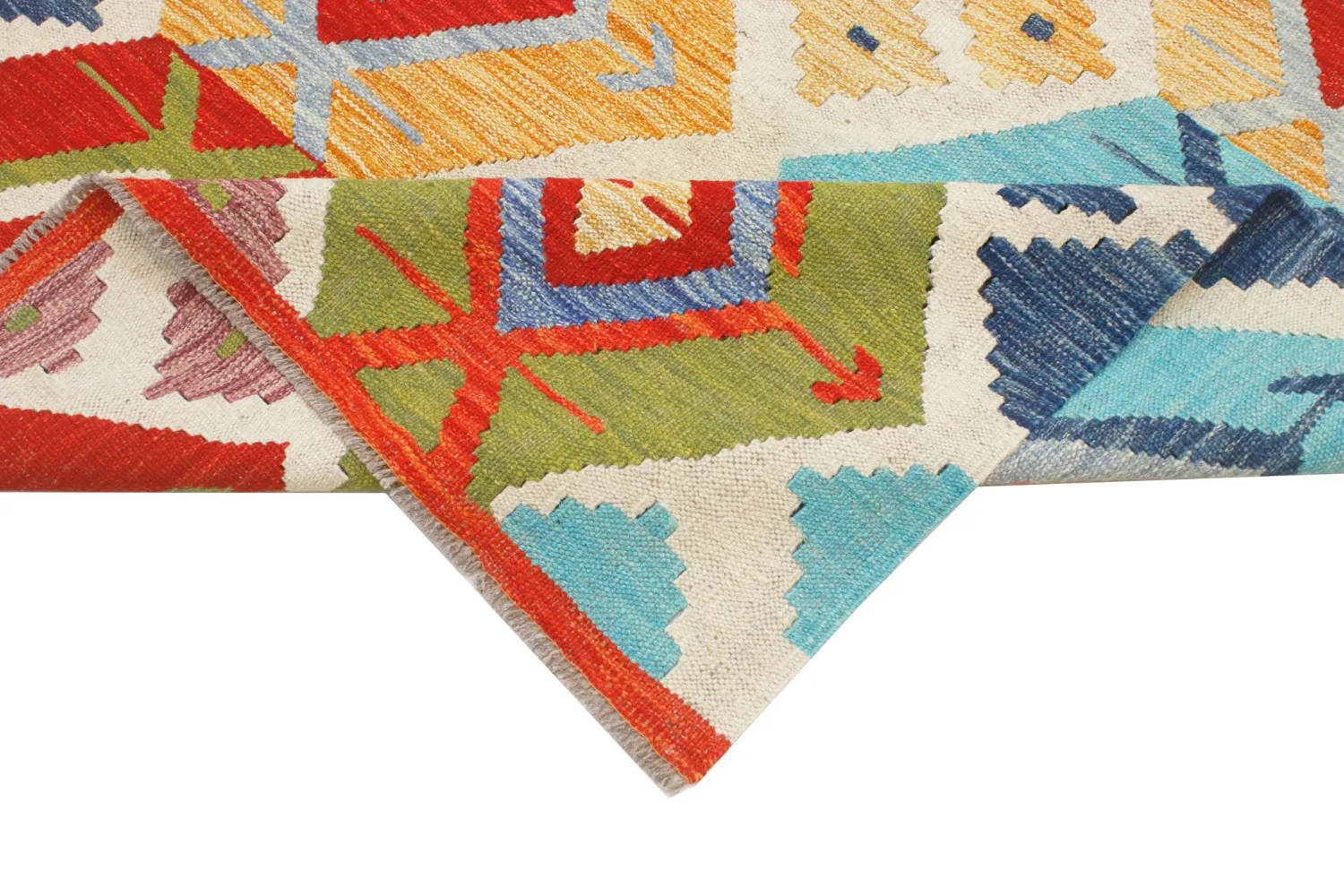 Itämainen Matto - Vegi Kelim Hand Woven - 114 x 172 cm