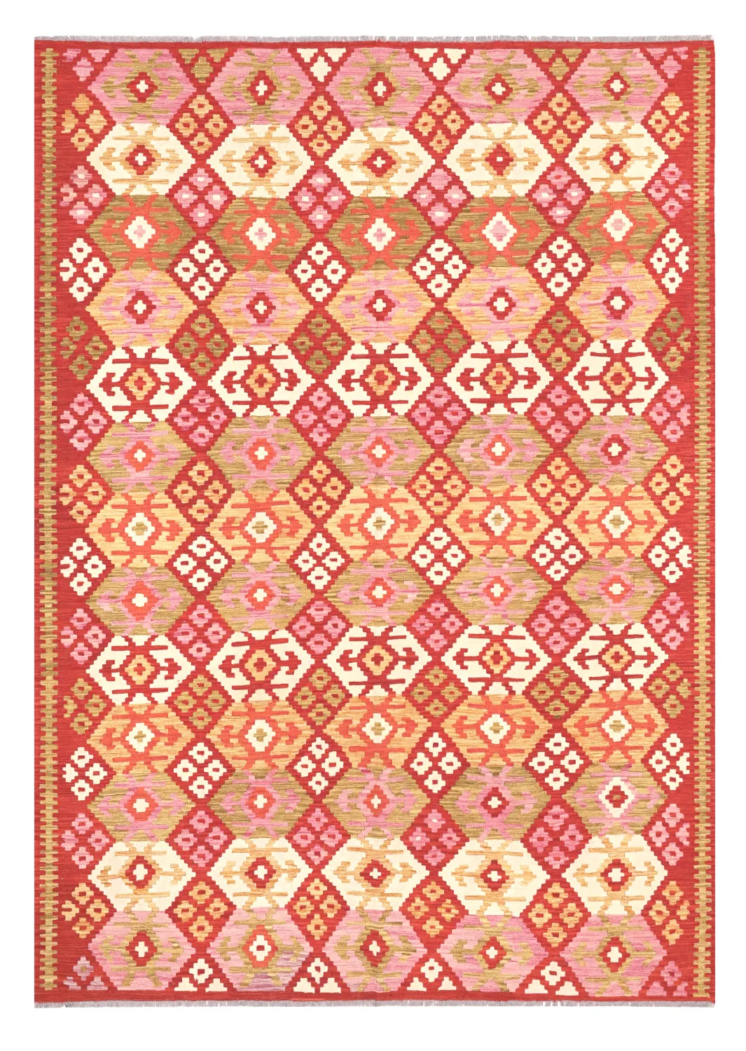 Itämainen Matto - Vegi Kelim Hand Woven - 207 x 294 cm
