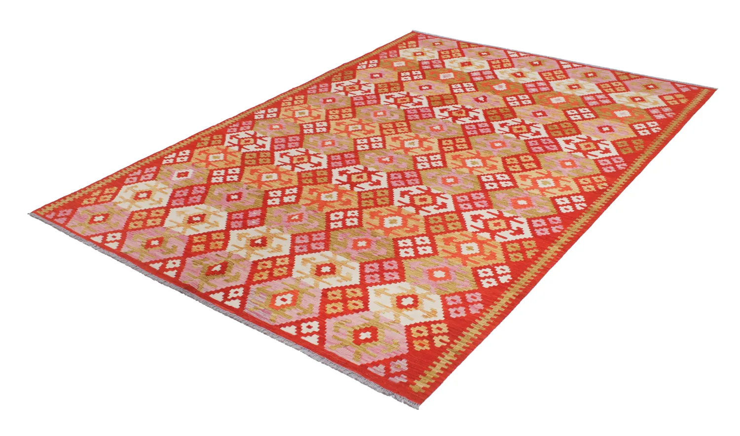 Itämainen Matto - Vegi Kelim Hand Woven - 207 x 294 cm
