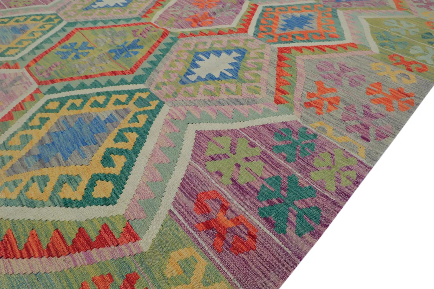 Itämainen Matto - Vegi Kelim Hand Woven - 200 x 293 cm