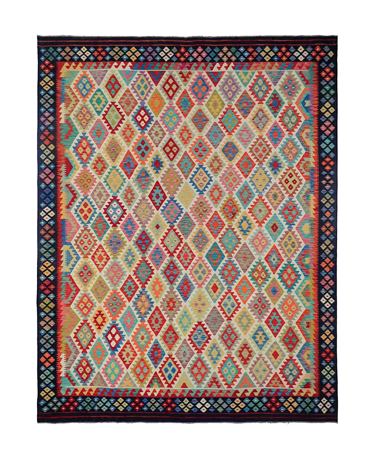 Itämainen Matto - Vegi Kelim Hand Woven - 303 x 393 cm