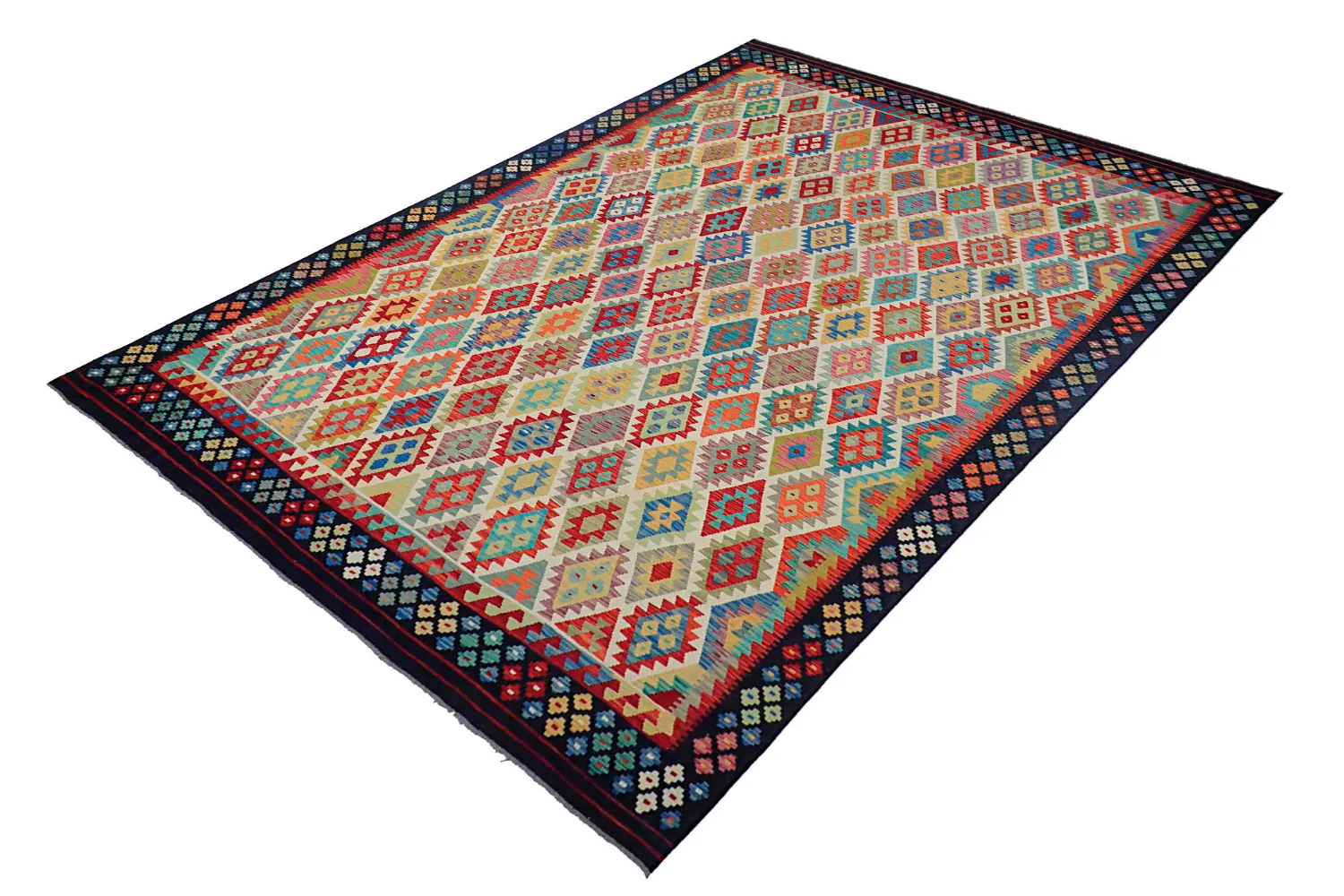 Itämainen Matto - Vegi Kelim Hand Woven - 303 x 393 cm