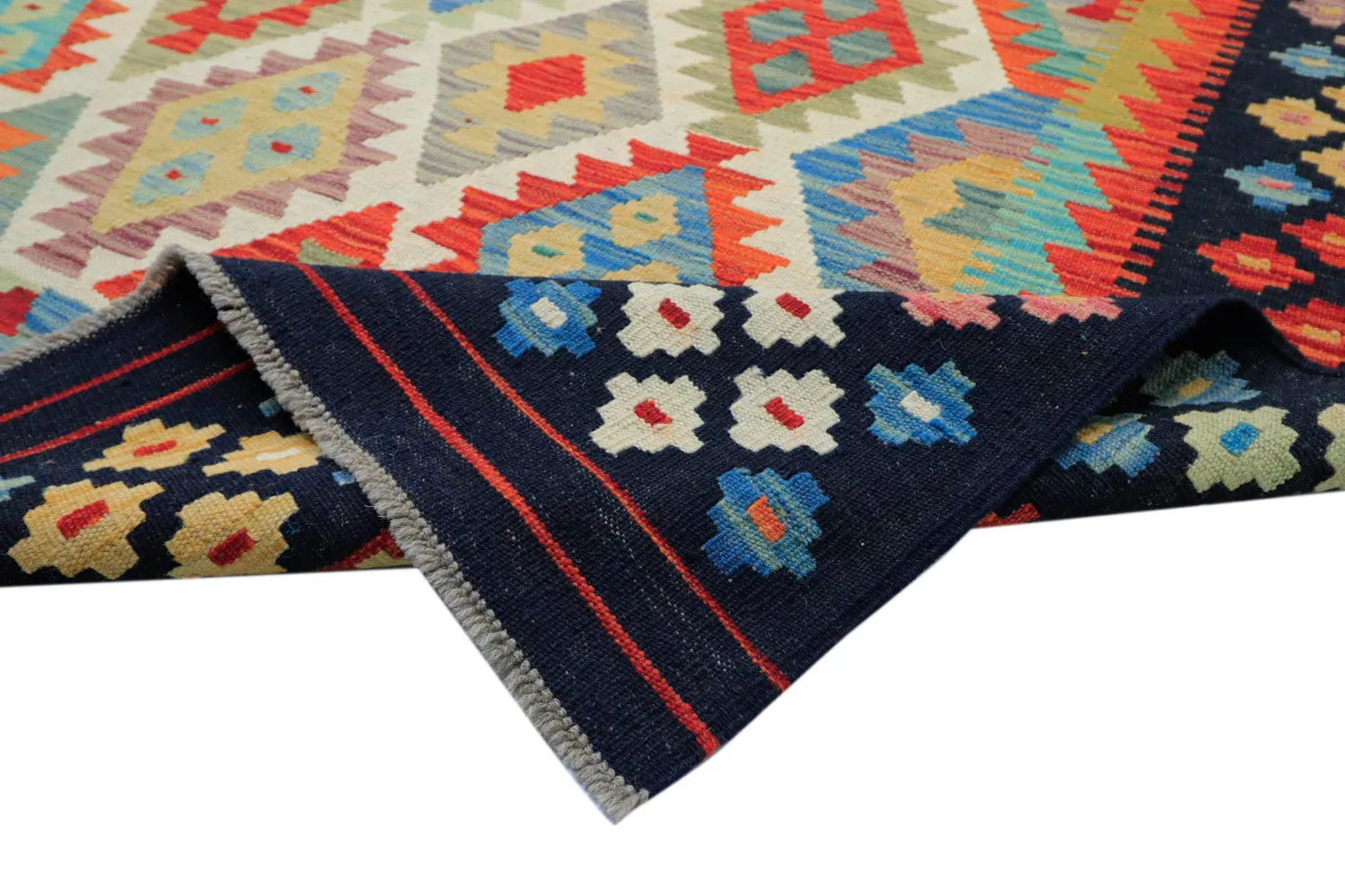 Itämainen Matto - Vegi Kelim Hand Woven - 303 x 393 cm