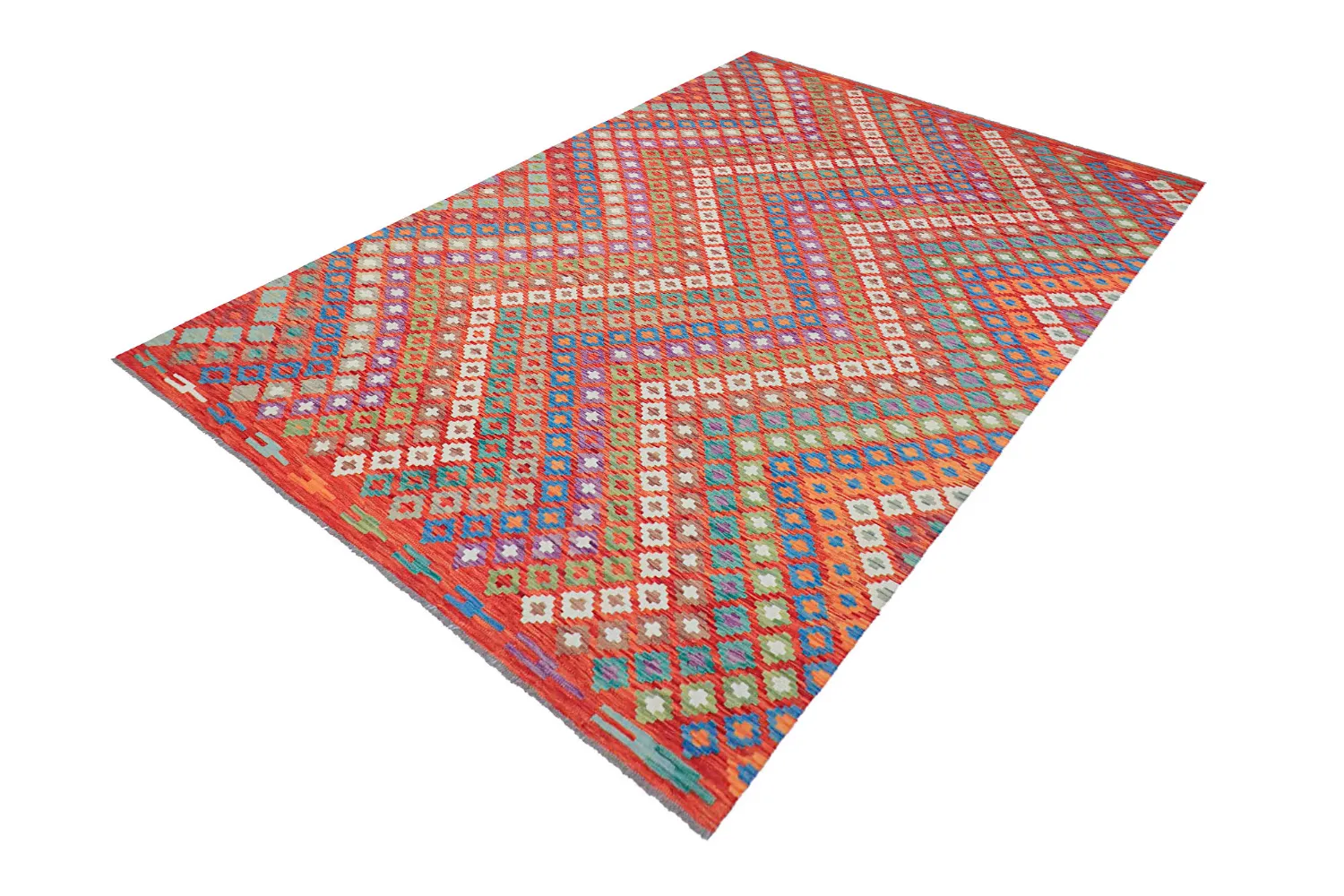 Itämainen Matto - Vegi Kelim Hand Woven - 207 x 301 cm