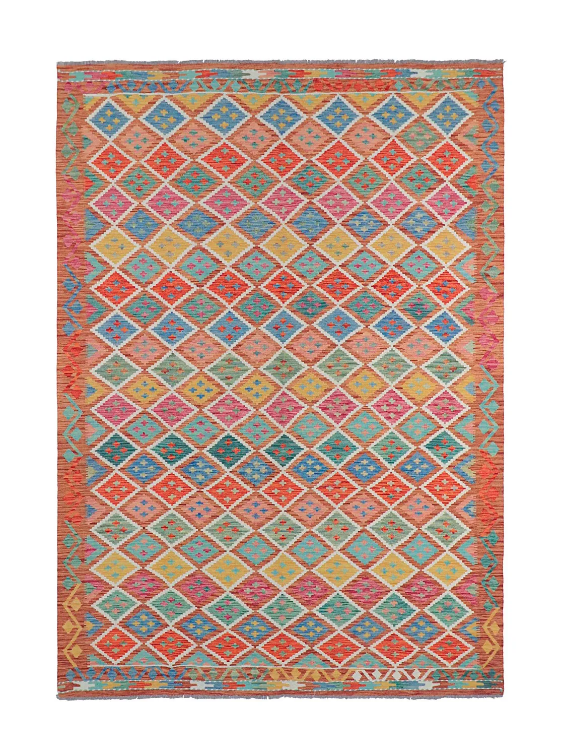 Itämainen Matto - Vegi Kelim Hand Woven - 202 x 294 cm