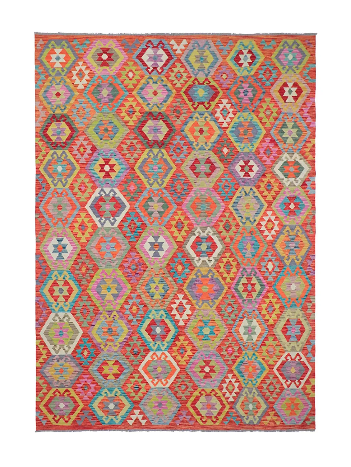 Itämainen Matto - Vegi Kelim Hand Woven - 203 x 296 cm