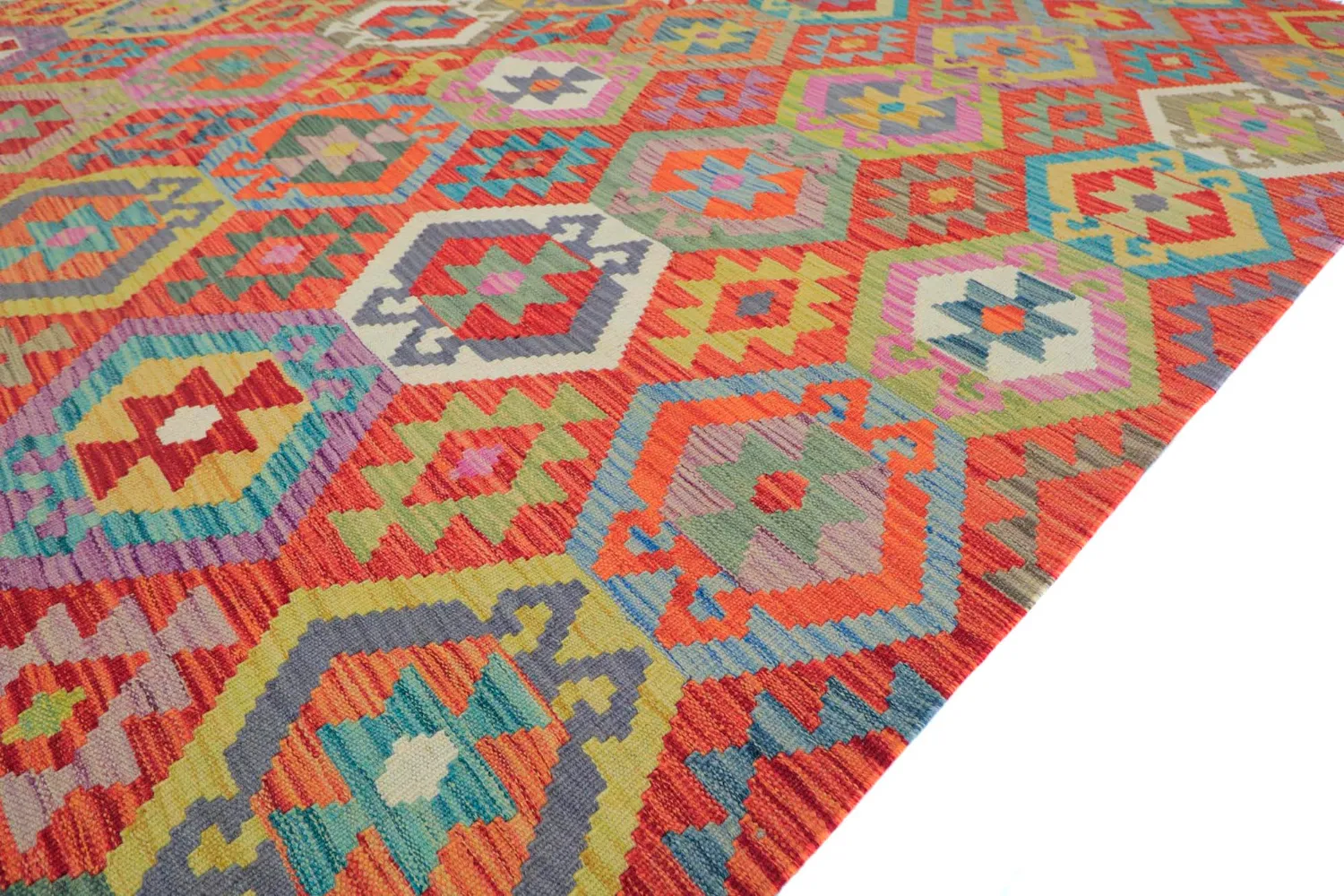 Itämainen Matto - Vegi Kelim Hand Woven - 203 x 296 cm