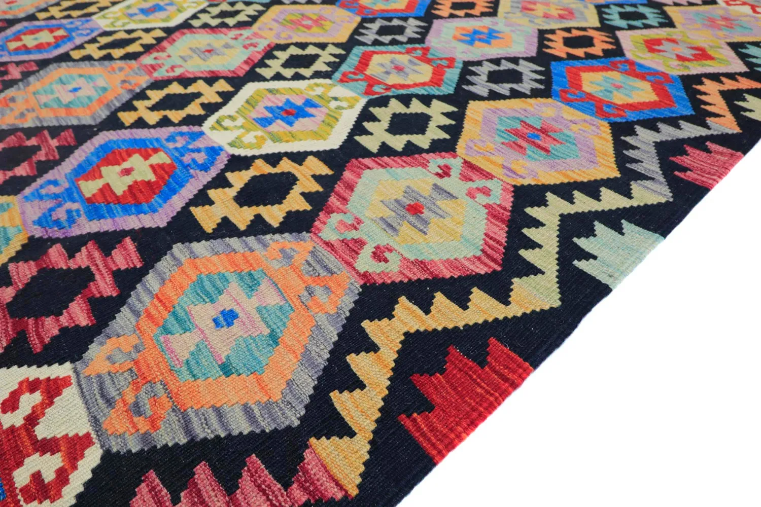 Itämainen Matto - Vegi Kelim Hand Woven - 204 x 294 cm