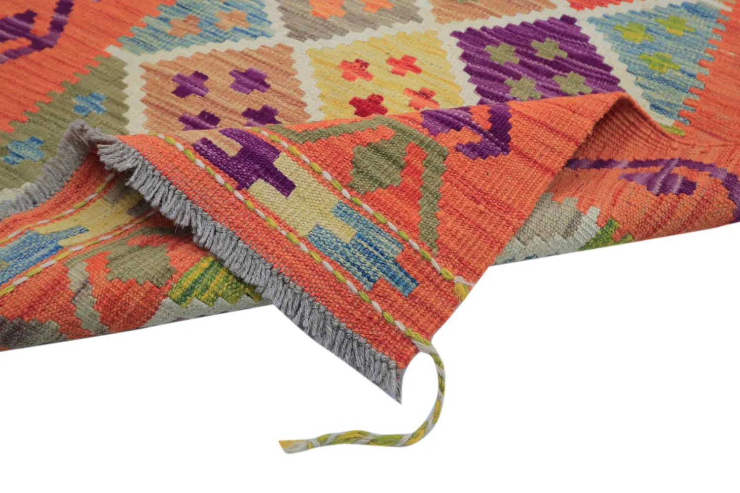 Itämainen Matto - Vegi Kelim Hand Woven - 79 x 298 cm