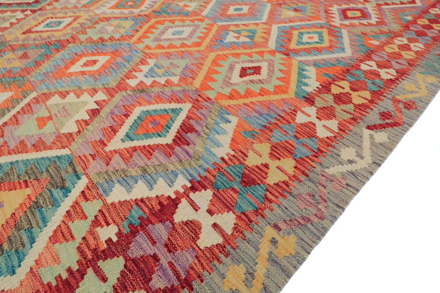 Itämainen Matto - Vegi Kelim Hand Woven - 200 x 286 cm