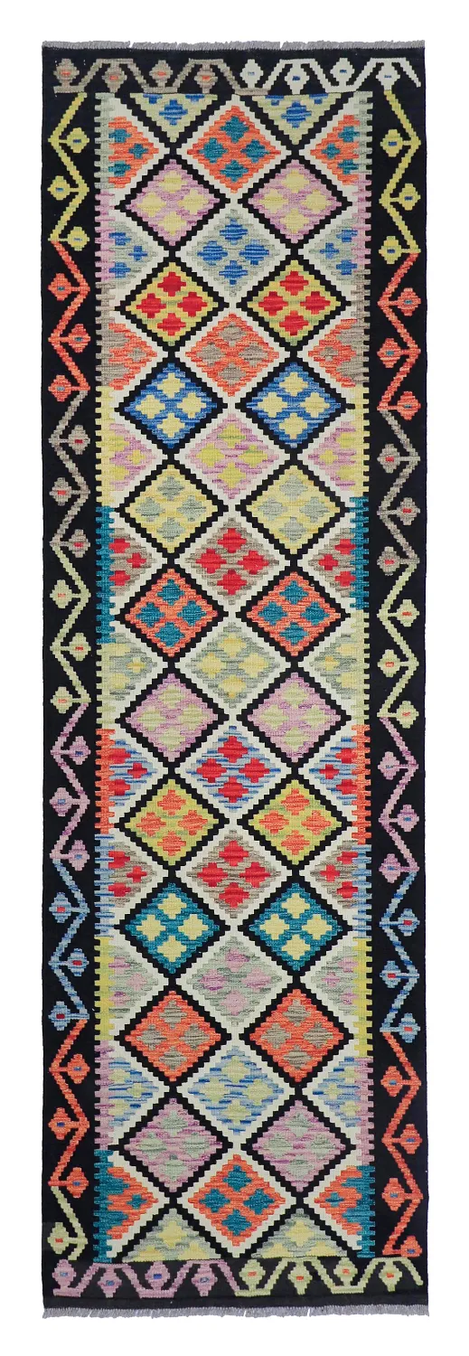 Itämainen Matto - Vegi Kelim Hand Woven - 80 x 268 cm