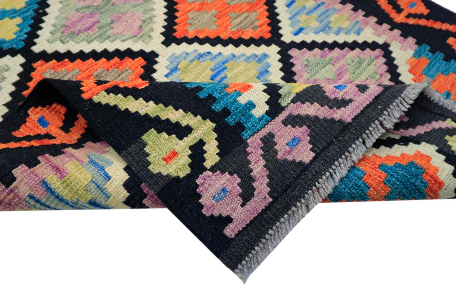 Itämainen Matto - Vegi Kelim Hand Woven - 80 x 268 cm