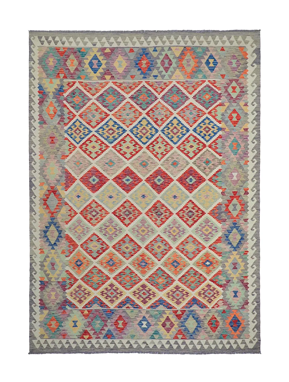 Itämainen Matto - Vegi Kelim Hand Woven - 207 x 291 cm