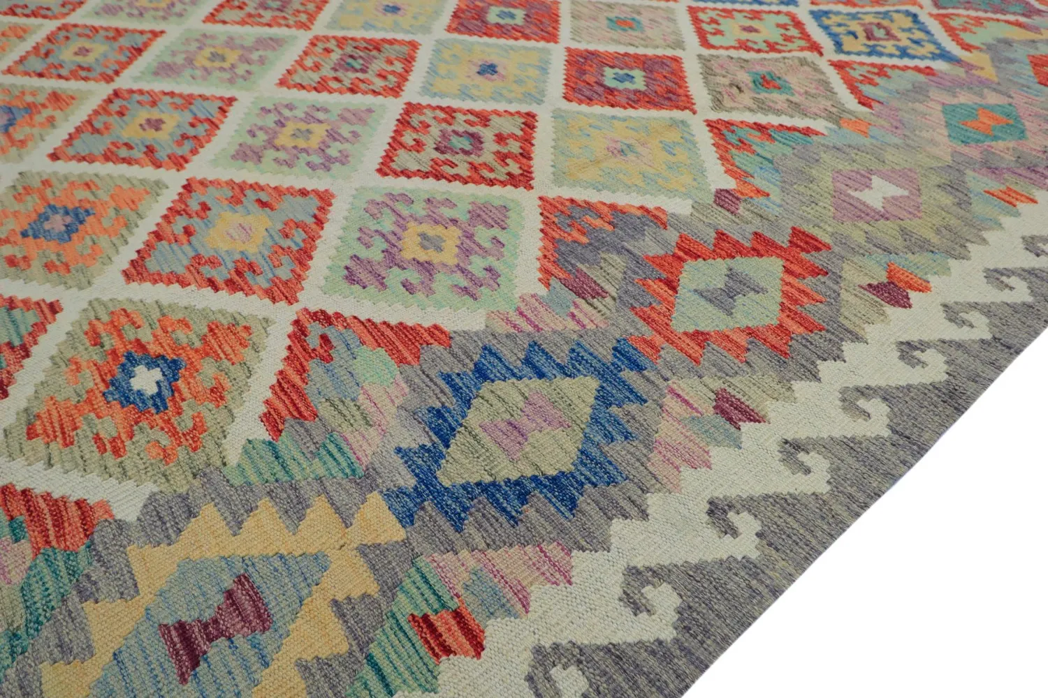 Itämainen Matto - Vegi Kelim Hand Woven - 207 x 291 cm