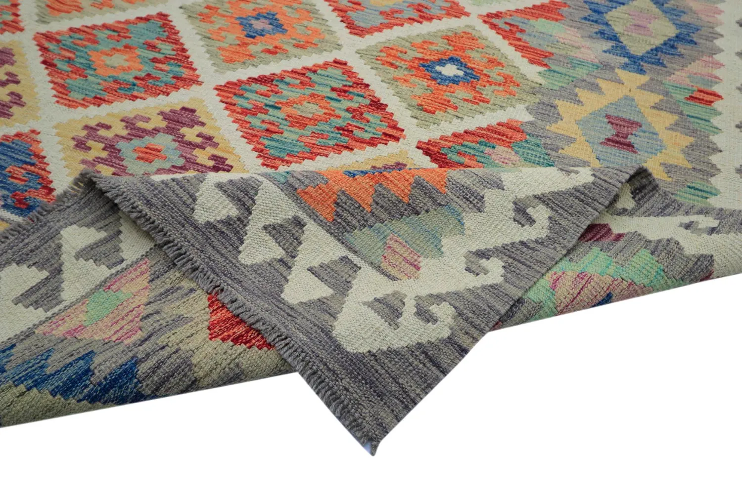 Itämainen Matto - Vegi Kelim Hand Woven - 207 x 291 cm
