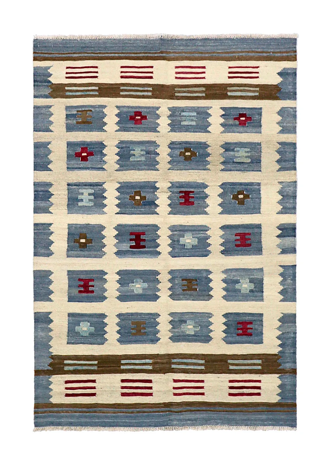 Itämainen Matto - Vegi Kelim Hand Woven - 100 x 148 cm