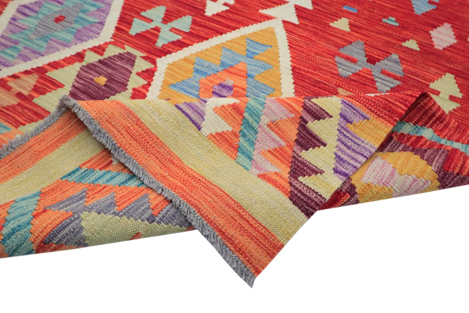 Itämainen Matto - Vegi Kelim Hand Woven - 203 x 299 cm