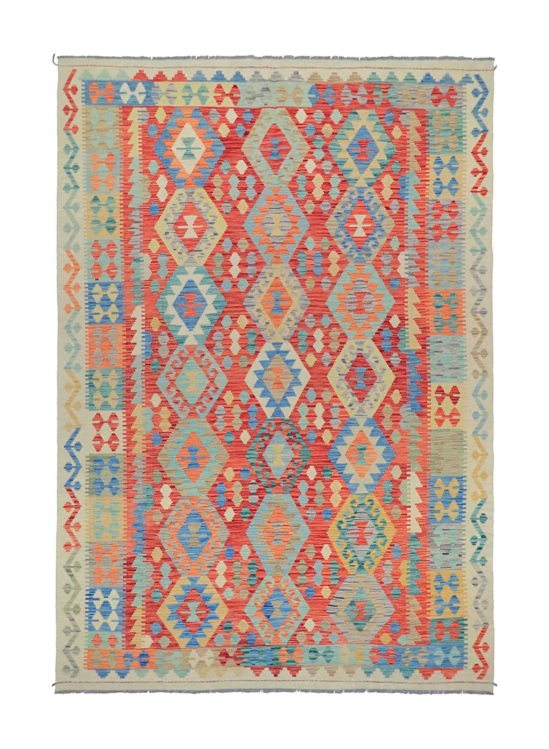 Itämainen Matto - Vegi Kelim Hand Woven - 202 x 294 cm