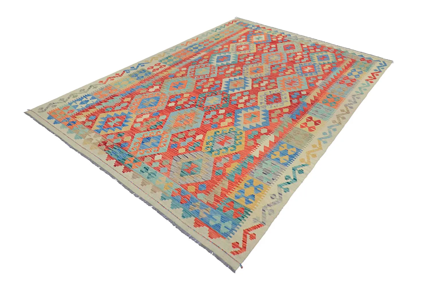 Itämainen Matto - Vegi Kelim Hand Woven - 202 x 294 cm