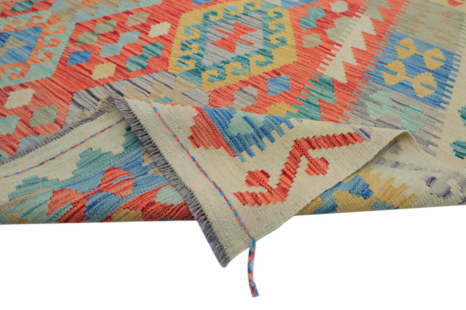 Itämainen Matto - Vegi Kelim Hand Woven - 202 x 294 cm