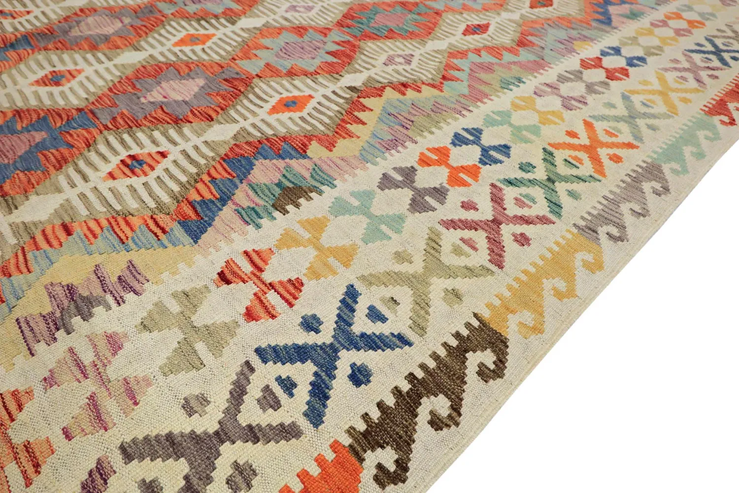 Itämainen Matto - Vegi Kelim Hand Woven - 202 x 293 cm