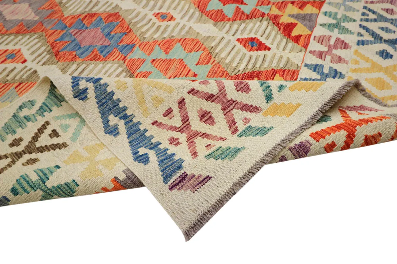 Itämainen Matto - Vegi Kelim Hand Woven - 202 x 293 cm