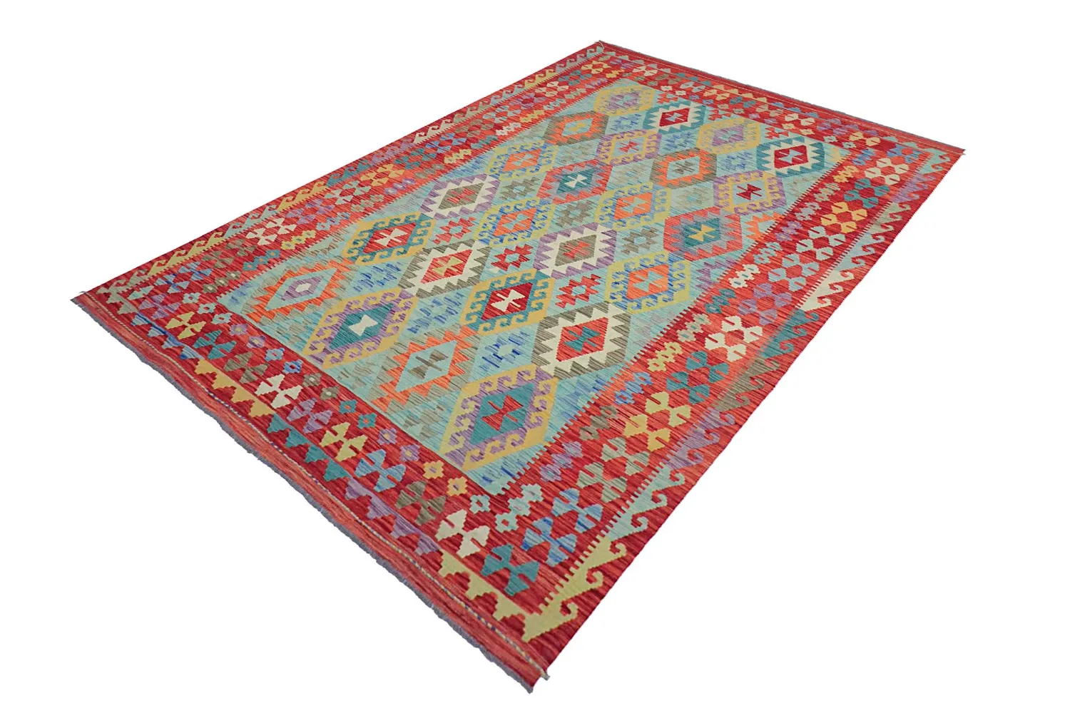 Itämainen Matto - Vegi Kelim Hand Woven - 199 x 295 cm