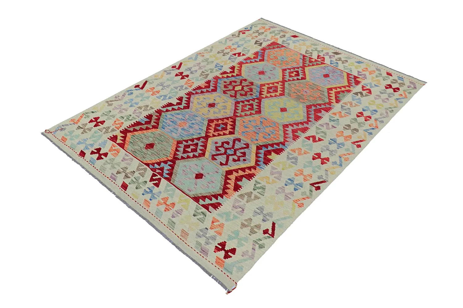 Itämainen Matto - Vegi Kelim Hand Woven - 176 x 247 cm