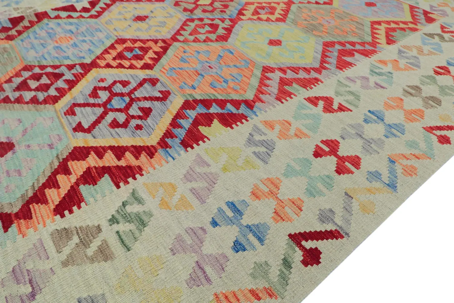 Itämainen Matto - Vegi Kelim Hand Woven - 176 x 247 cm