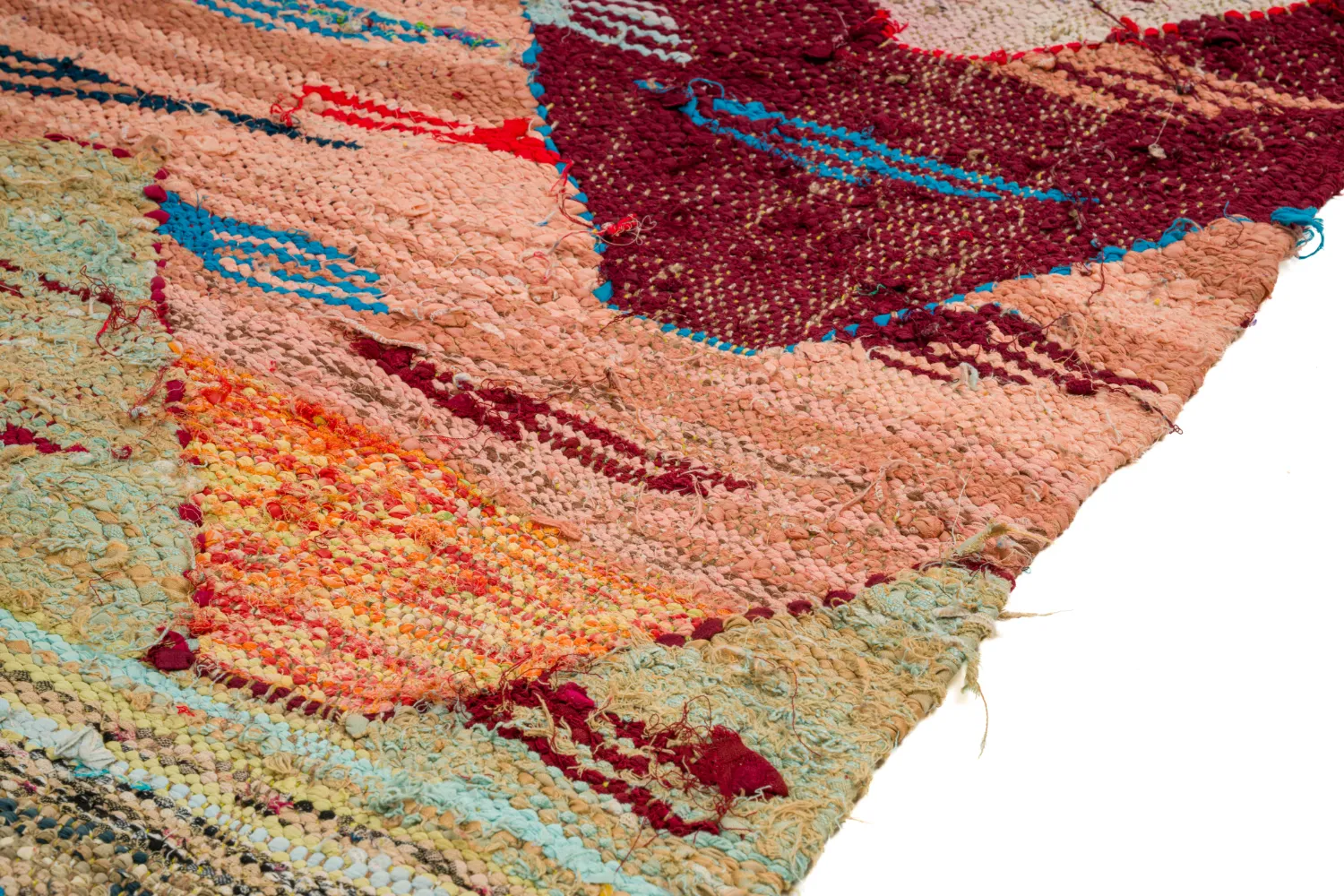 Marokkolainen Kilim matto Boucherouite 160 x 295 cm