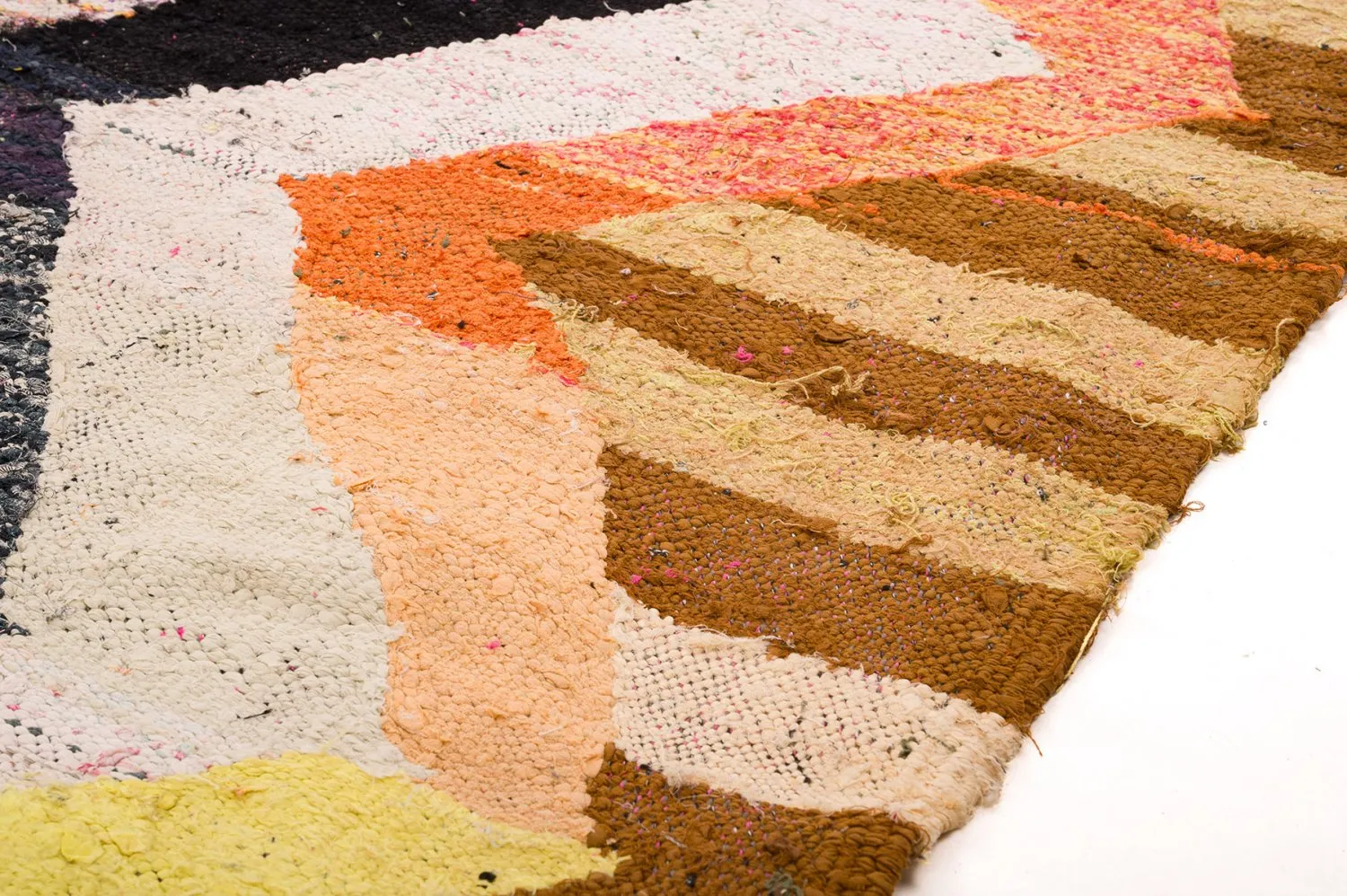 Marokkolainen Kilim matto Boucherouite 155 x 275 cm