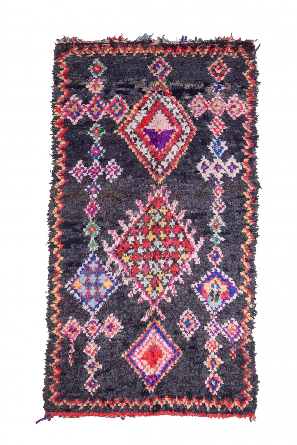 Marokkolainen Kilim matto Boucherouite 265 x 165 cm