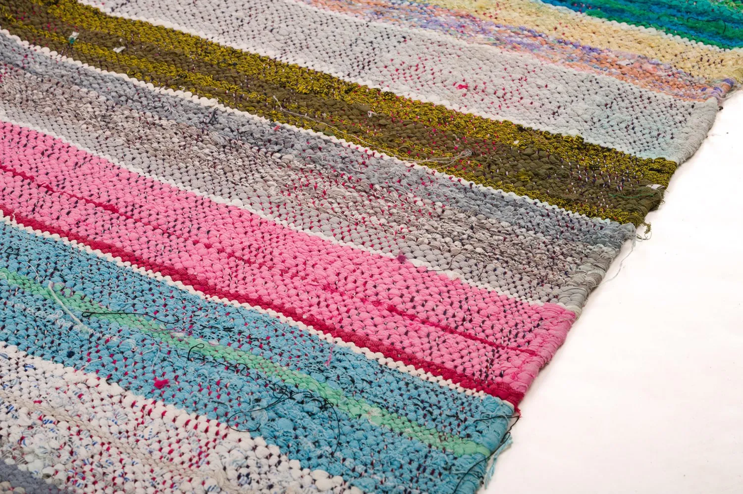 Marokkolainen Kilim matto Boucherouite 145 x 295 cm