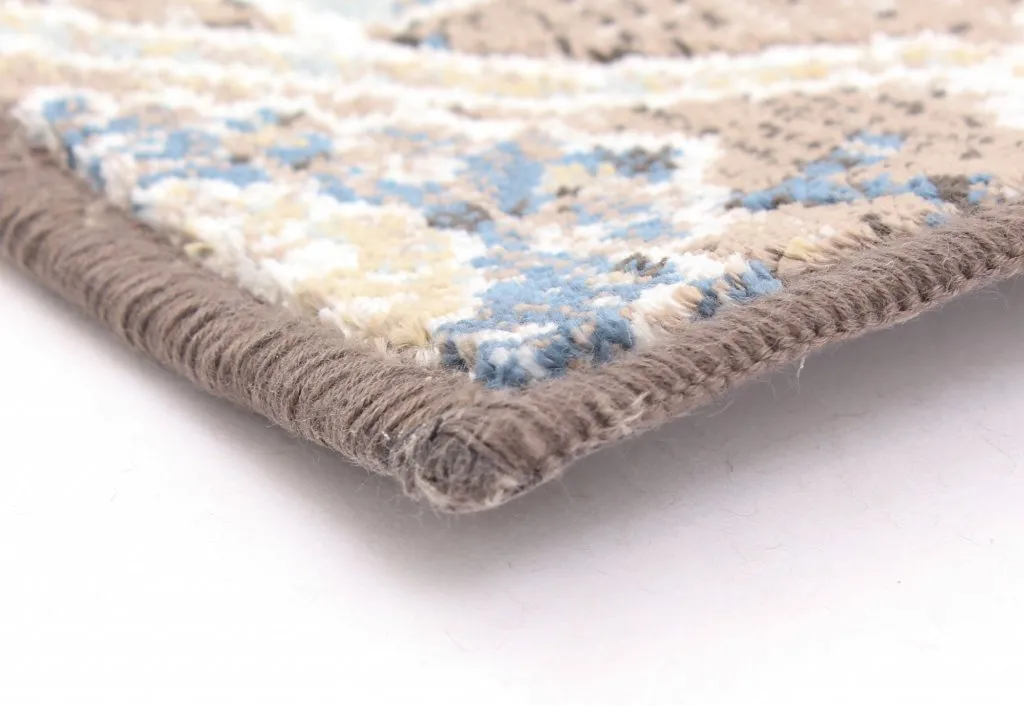 Wilton-matto - Sanandaj (sininen-beige)