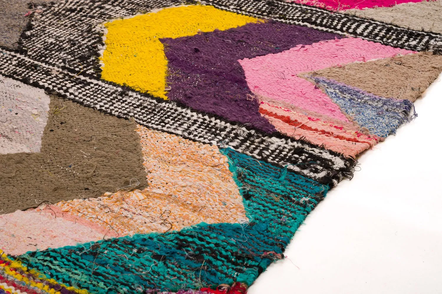 Marokkolainen Kilim matto Boucherouite 160 x 325 cm