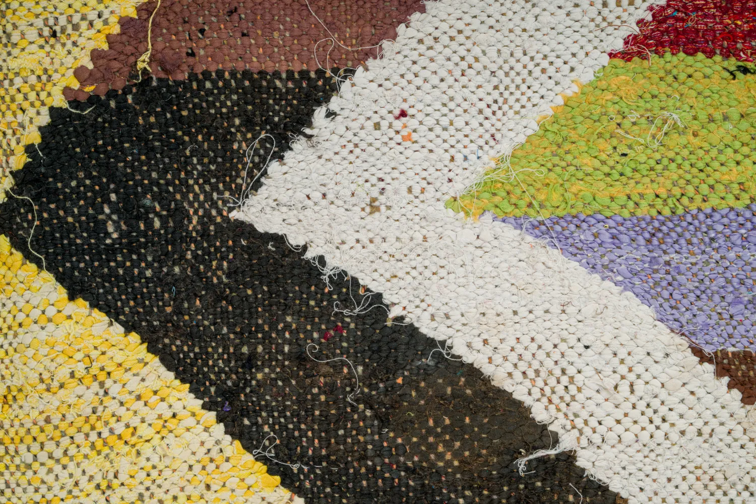 Marokkolainen Kilim matto Boucherouite 125 x 225 cm