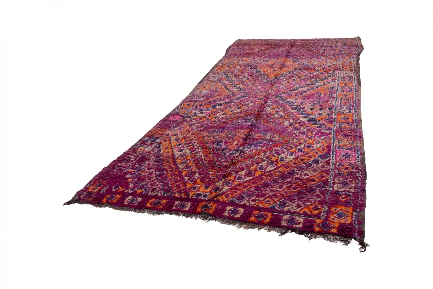 Marokkolainen Kilim matto Azilal 390 x 165 cm