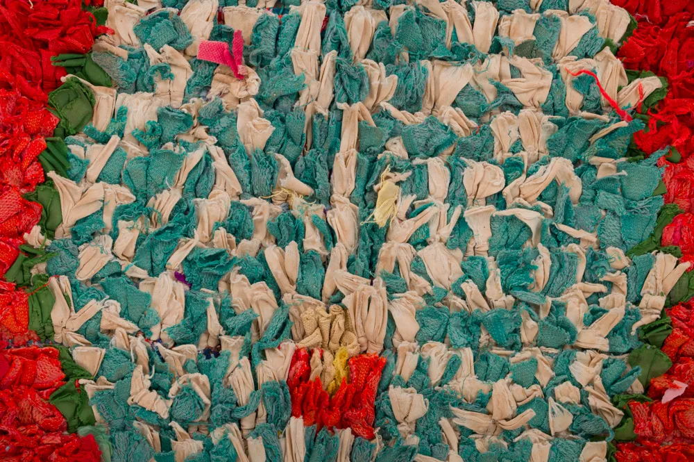 Marokkolainen Kilim matto Boucherouite 290 x 150 cm