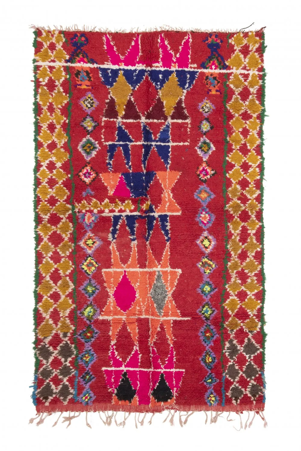 Marokkolainen Kilim matto Boucherouite 255 x 150 cm