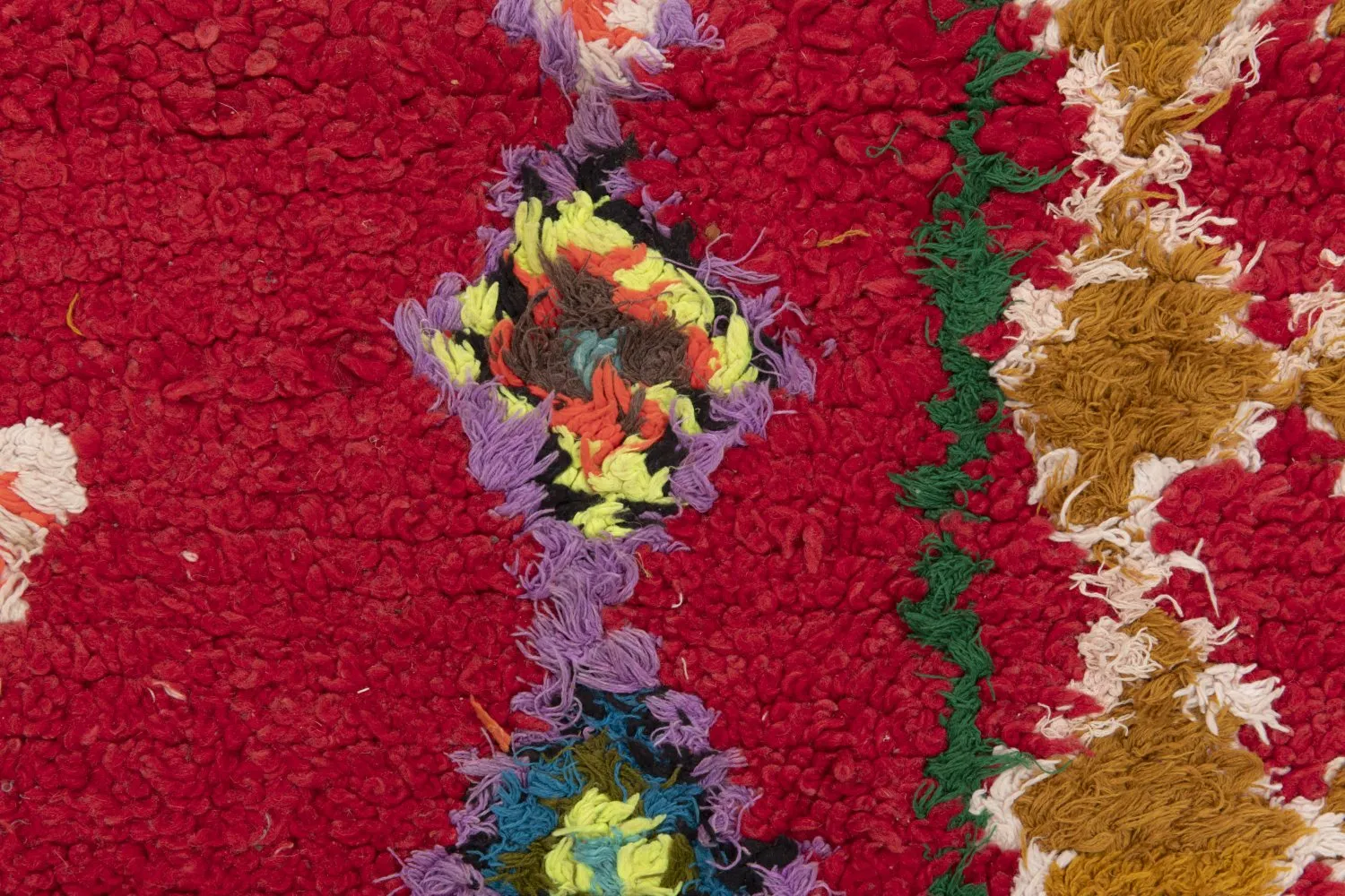 Marokkolainen Kilim matto Boucherouite 255 x 150 cm