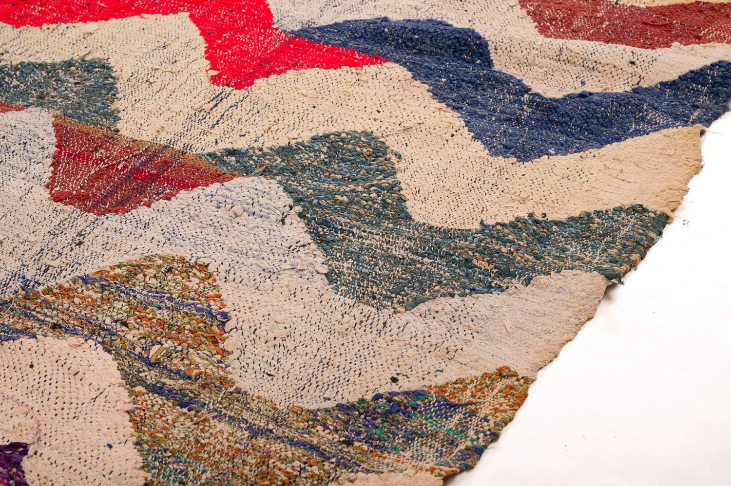 Marokkolainen Kilim matto Boucherouite 150 x 285 cm