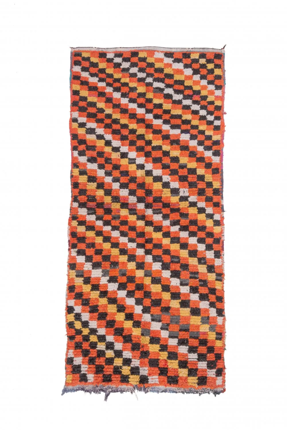 Marokkolainen Kilim matto Boucherouite 240 x 110 cm