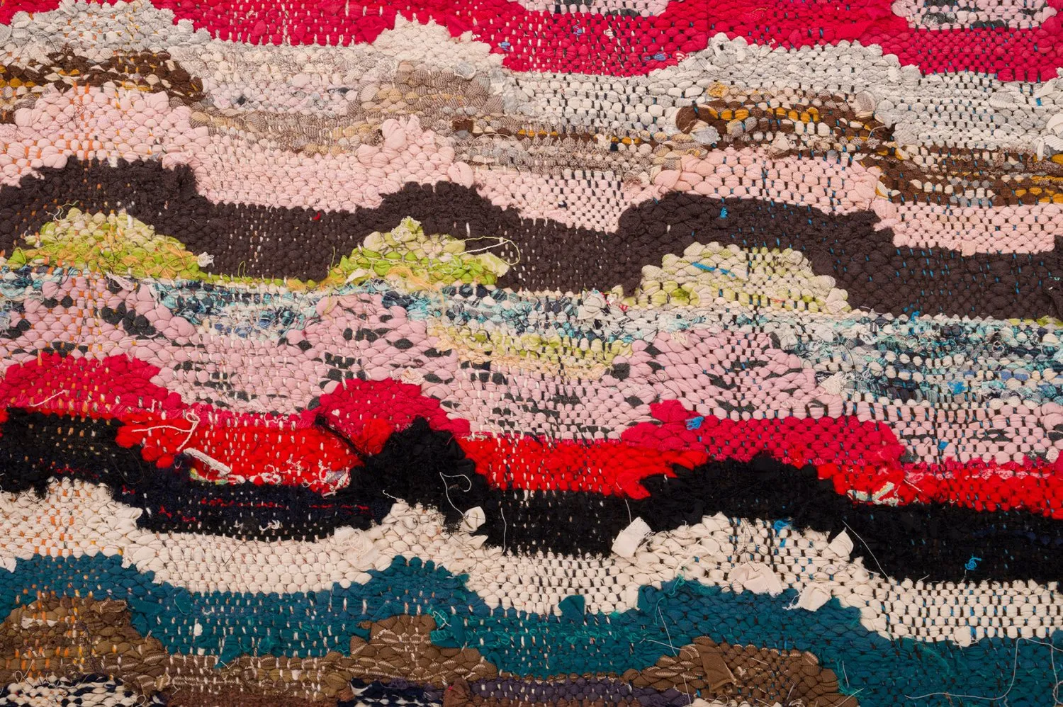 Marokkolainen Kilim matto Boucherouite 150 x 305 cm